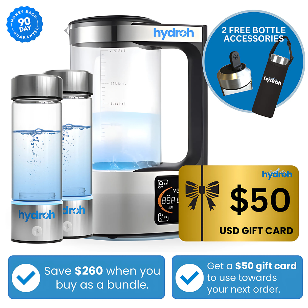 Two Hydroh Bottles & Pitcher Bundle (55% OFF)