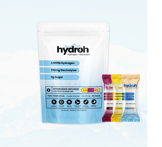 Hydrow Liquid Hydroh Electrolytes™ Hydrogen Water + Electrolytes – Hydroh Bottle